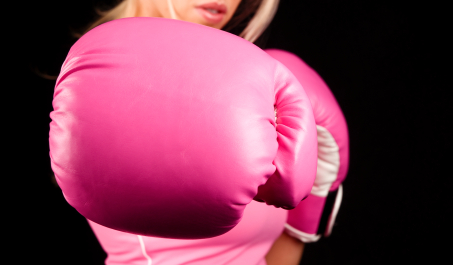 PINK BOXING GLOVES